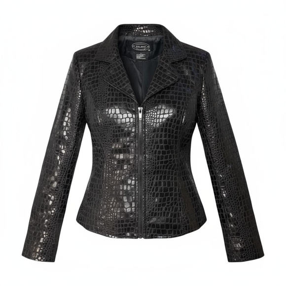 Animal Print Black Selene Sport Coats, Jackets Size 6 Excellent Condition - Picture 1 of 9